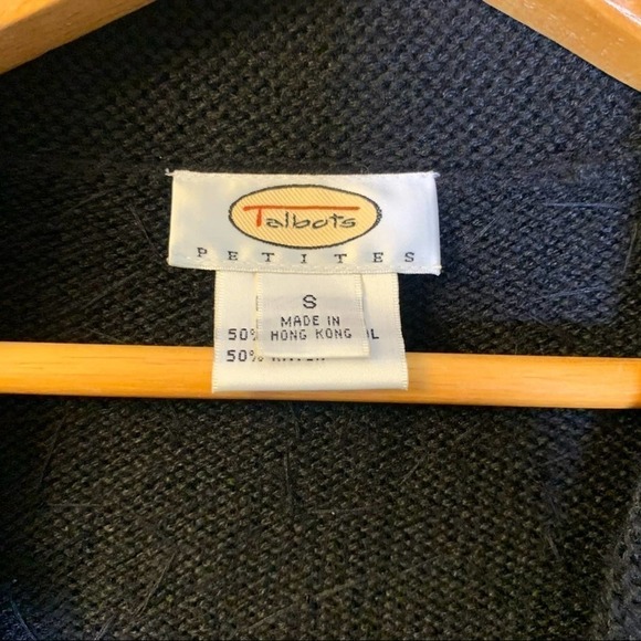 Talbots Wool blend sequined button down cardigan S - Picture 3 of 8